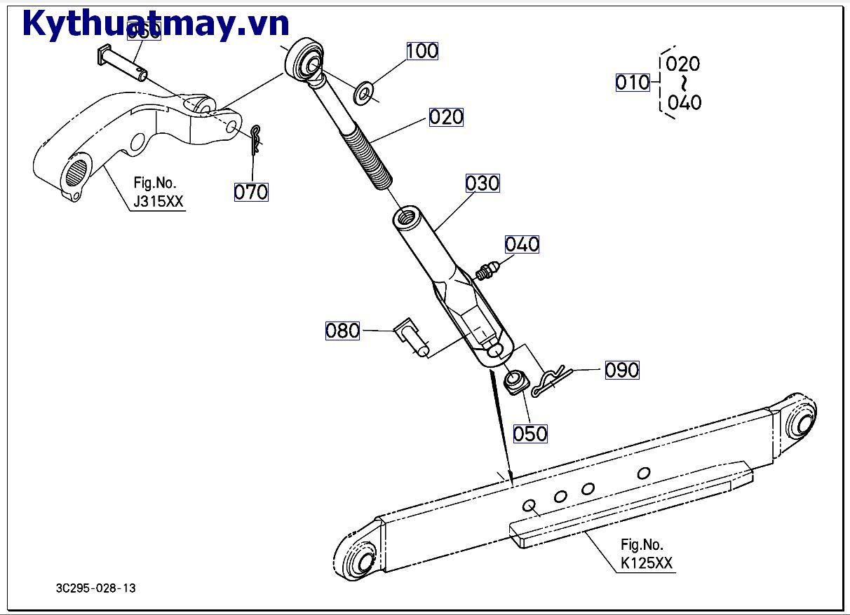 Thanh nâng bên trái ( mới) 10001 đến 49999